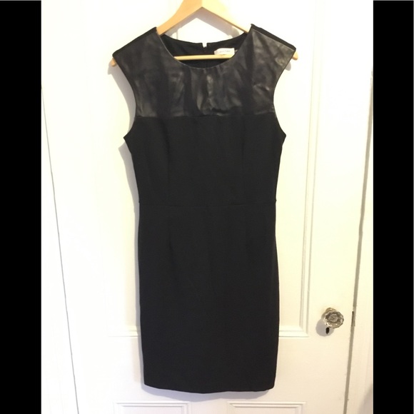 Calvin Klein “Leather look” Dress - Picture 1 of 3